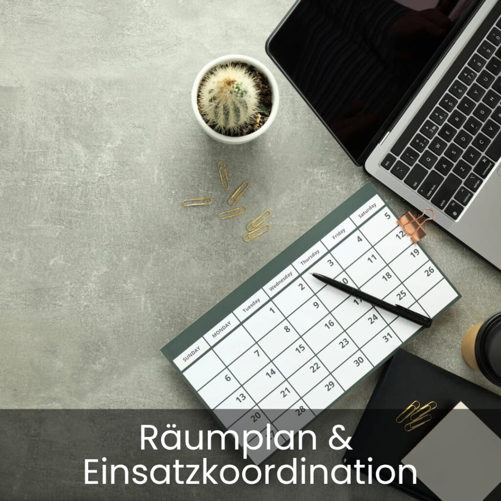 Räumplan und einsatzkoordination